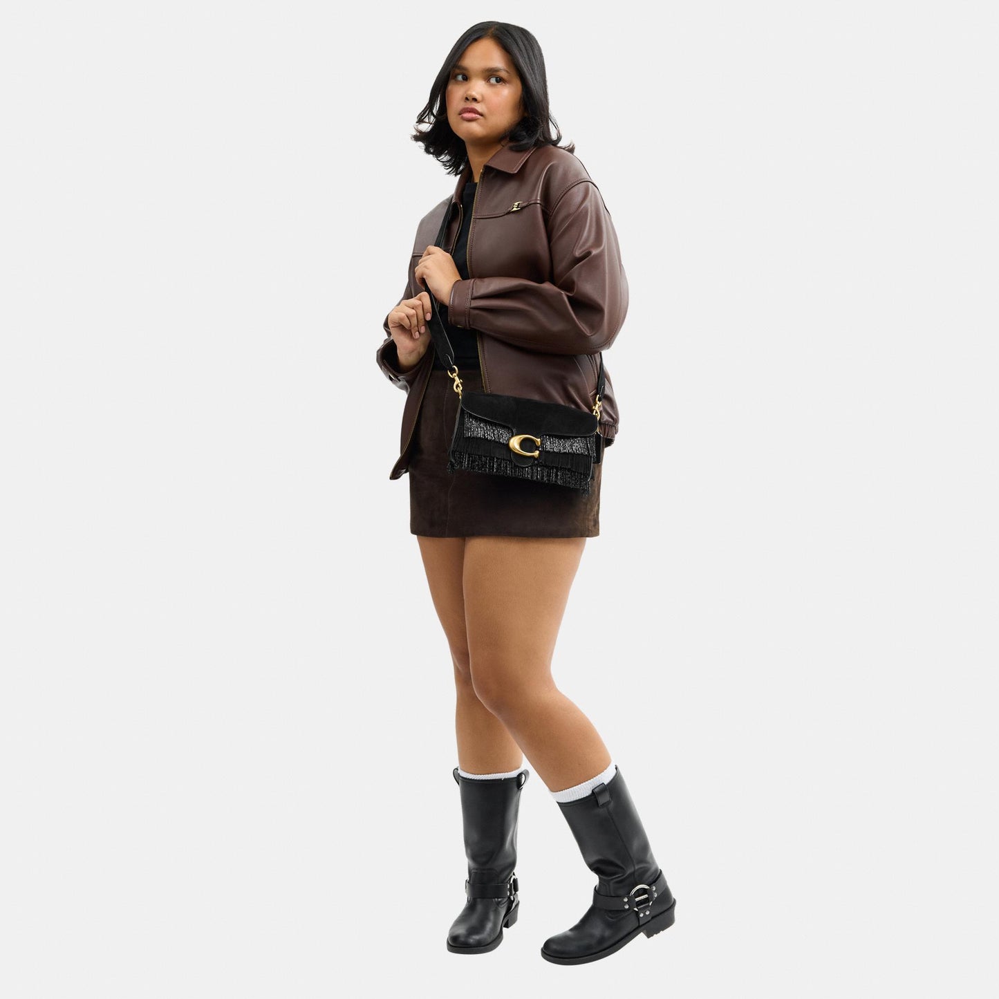 CCW91-Cryst Bd Frnge Tby 26-B4/Black