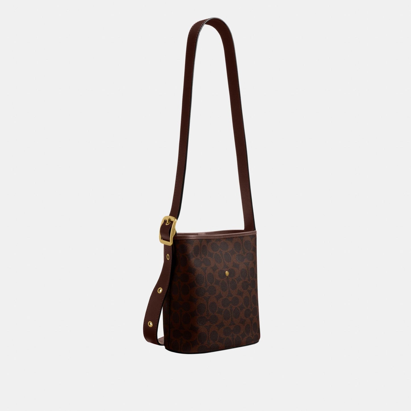 CCX06-Bleecker Bucket Bag 21 in Signature Canvas-B4/Maple Maple