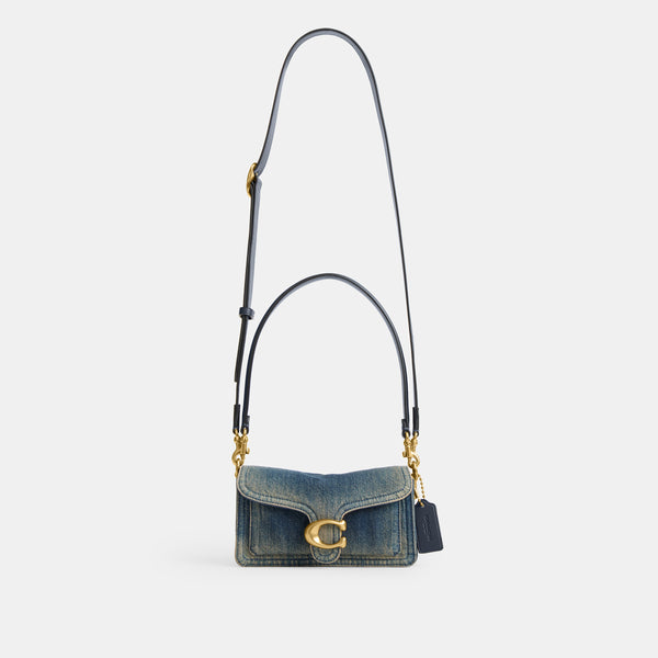 Tabby Shoulder Bag 20 In Regenerative Cotton Denim