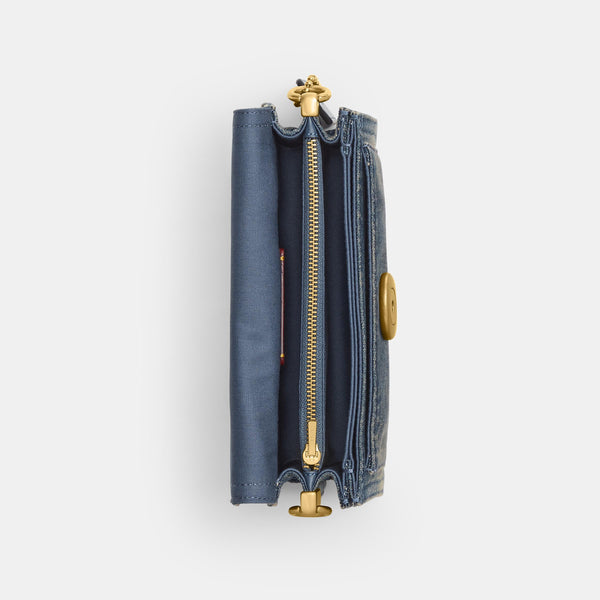 Tabby Shoulder Bag 20 In Regenerative Cotton Denim