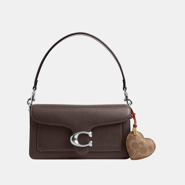 Heart Puffy Bag Charm in Signature Canvas