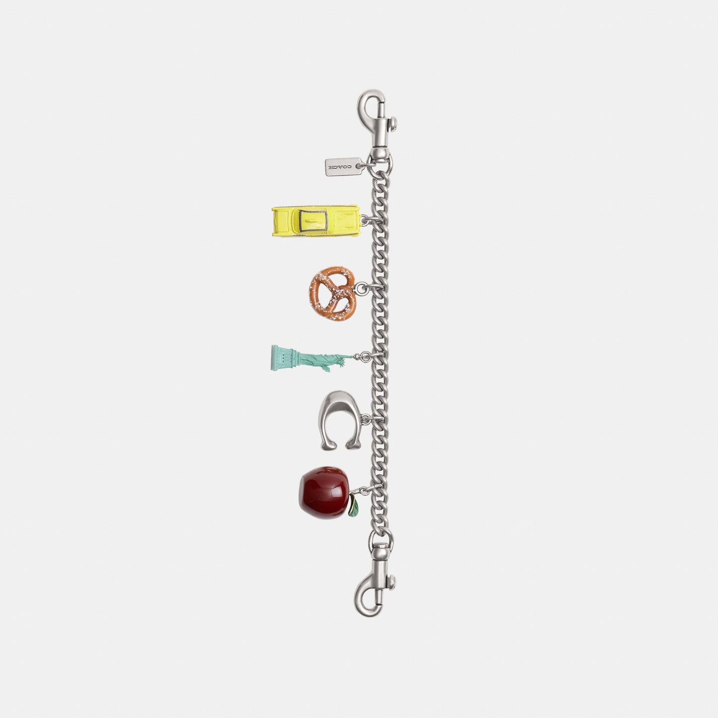 CCX50-New York Motif Chain Bag Charm-Lh/Multi