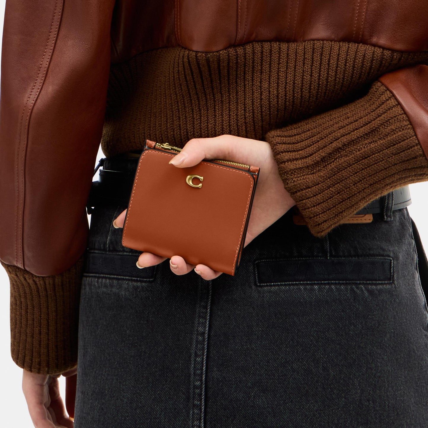 CCY13-Essential Slim Billfold Wallet-B4/Amber Brown