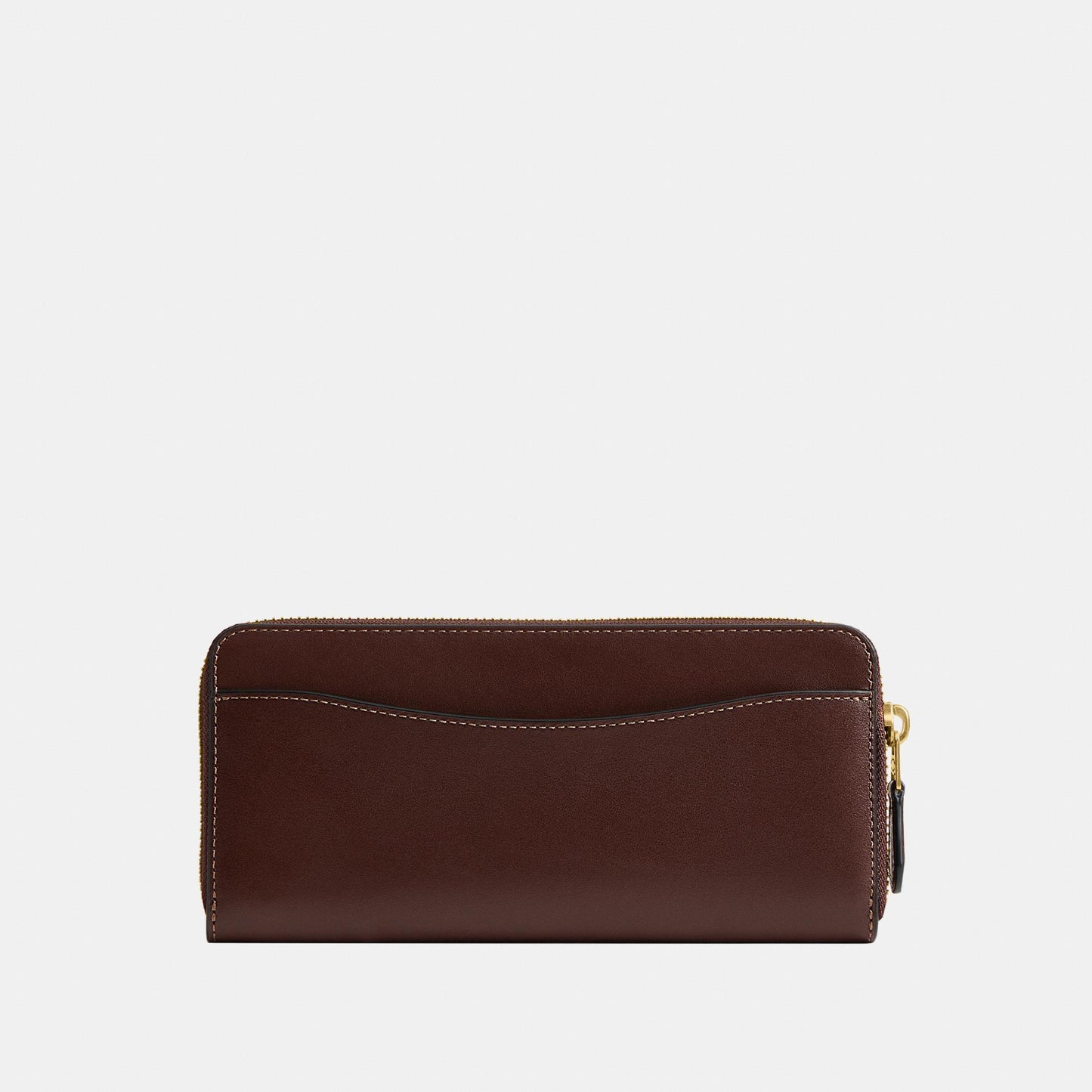 CCY19-Refined Calf Leather New York Slim Accordion Zip Wallet-B4/Maple