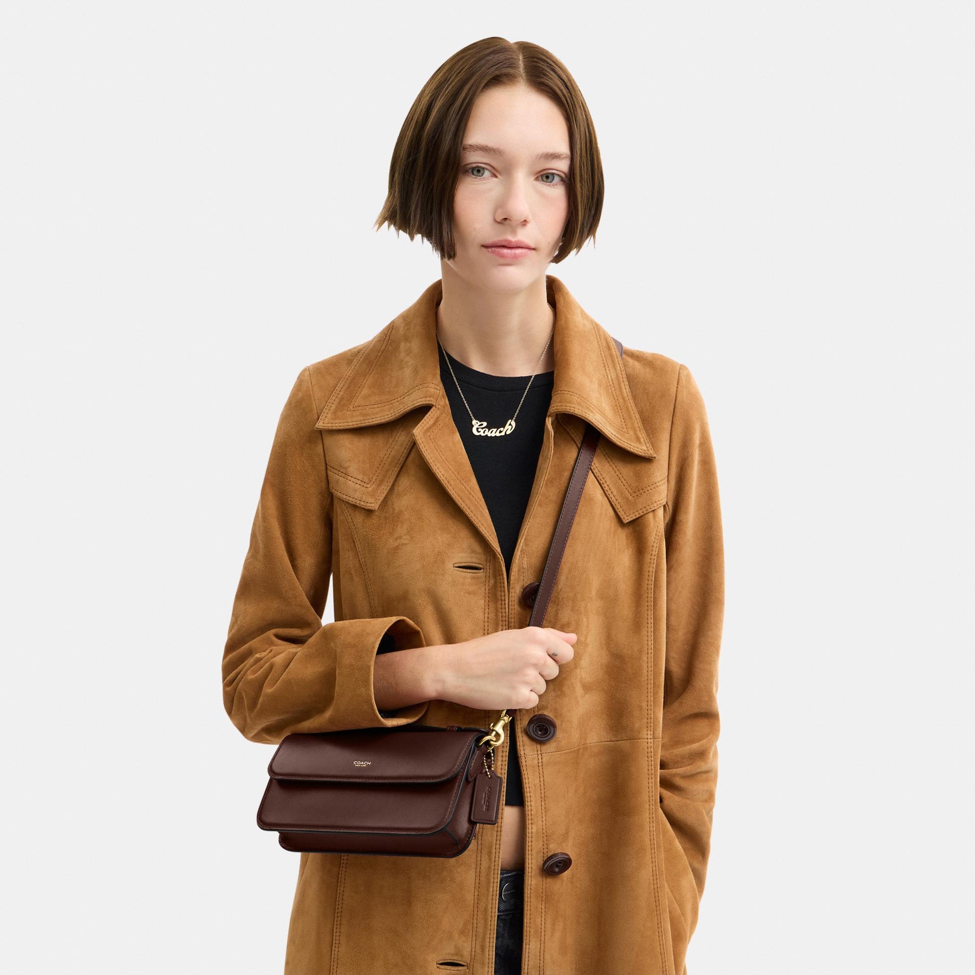 CCY30-Elora Top Handle Crossbody Bag-B4/Maple