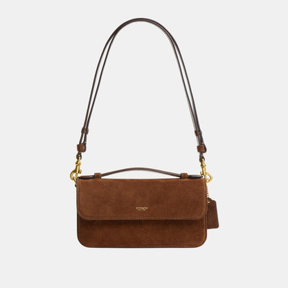 CCY31-Elora Top Handle Crossbody Bag-B4/Warm Brown