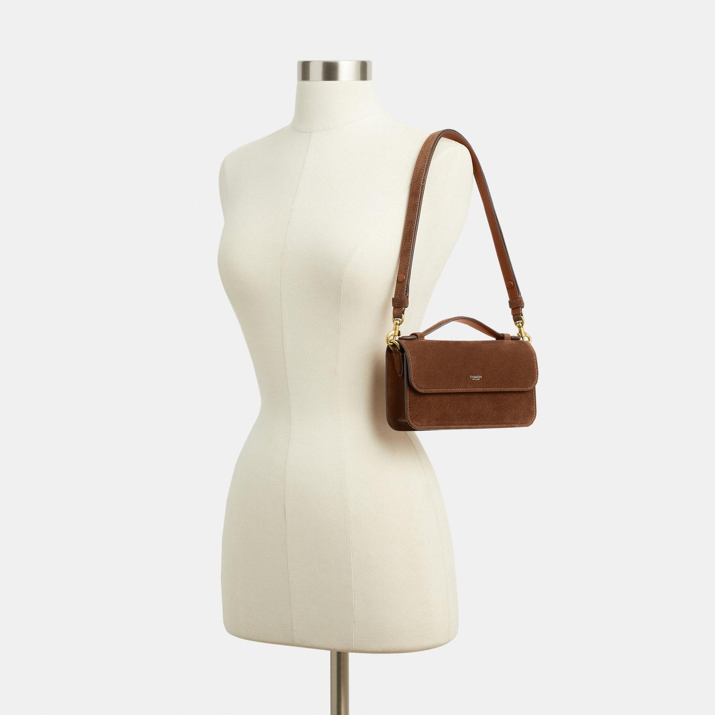 CCY31-Elora Top Handle Crossbody Bag-B4/Warm Brown