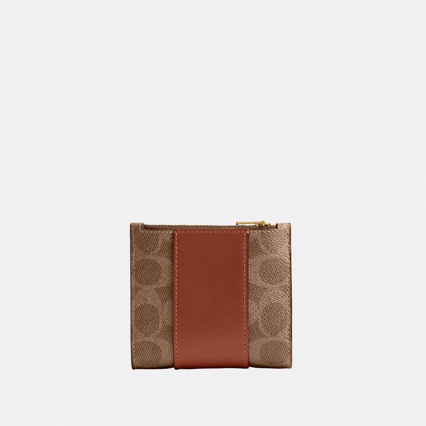 CCY42-Coated Canvas Signature Essential Slim Billfold Wallet-B4/Tan Caramel