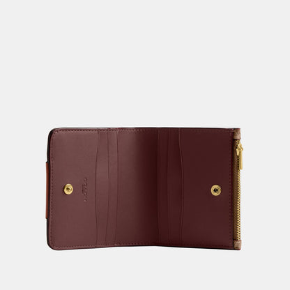 CCY42-Coated Canvas Signature Essential Slim Billfold Wallet-B4/Tan Caramel