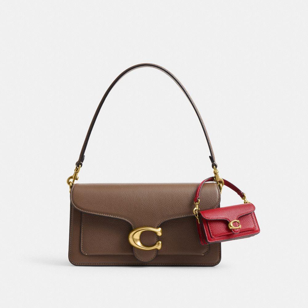 CCZ00-Leather Tabby Bag Charm-B4/Poppy