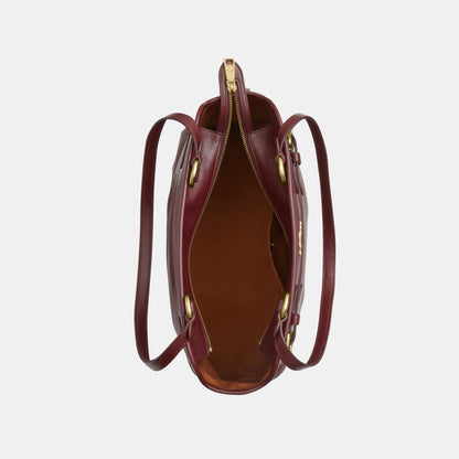 CCZ07-Easton Tote Bag-Im/Dark Wine
