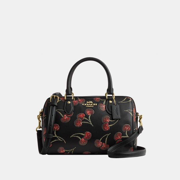 Rowan Satchel Bag with Cherry Print