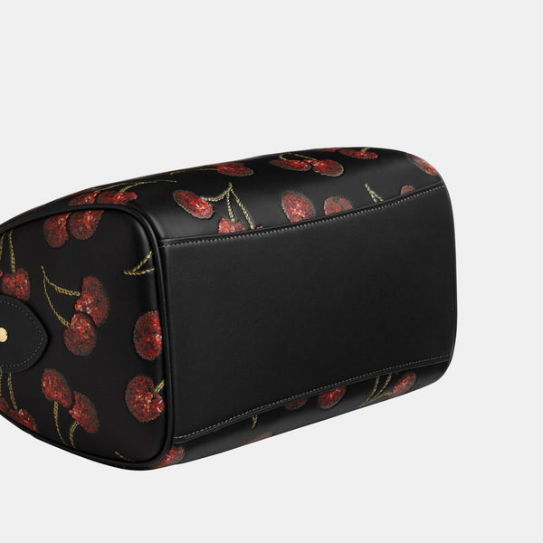 Rowan Satchel Bag with Cherry Print
