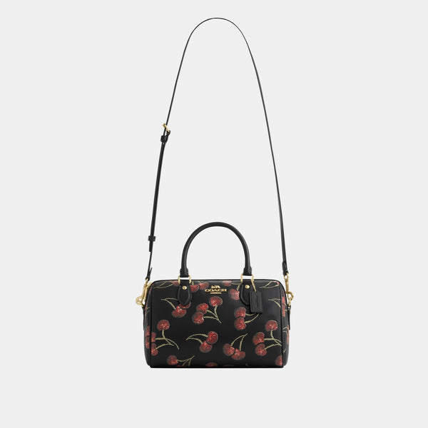 Rowan Satchel Bag with Cherry Print