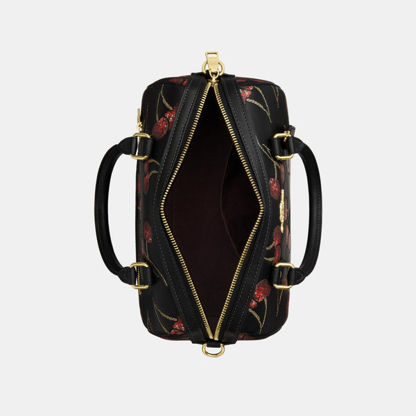 Rowan Satchel Bag with Cherry Print