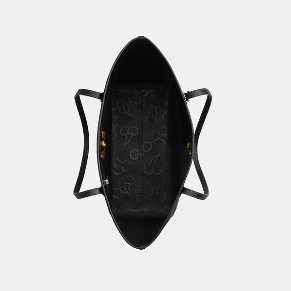 City Tote Bag with Cherry Print