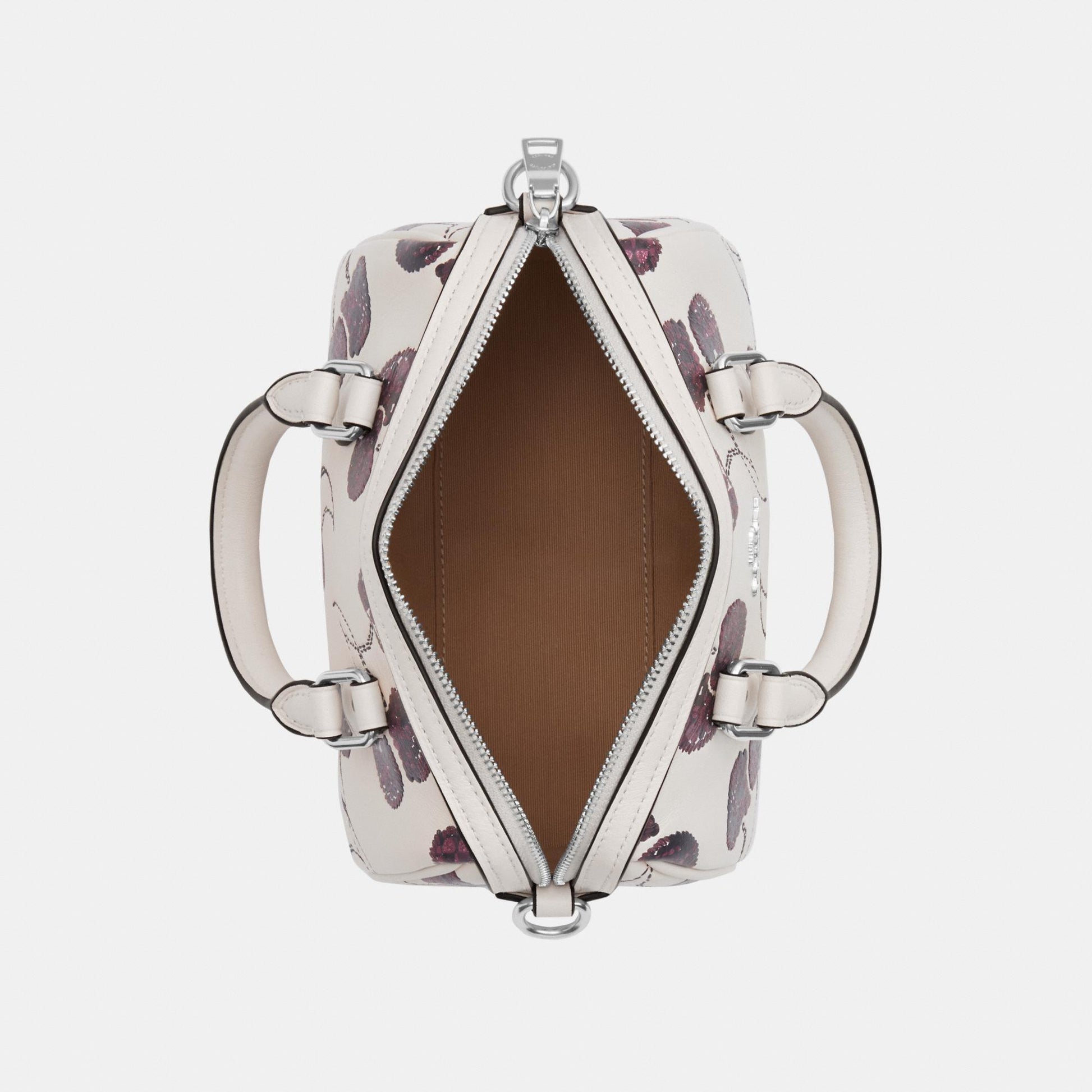 CCZ20-Mini Rowan Crossbody Bag with Cherry Print-Sv/Chalk Multi