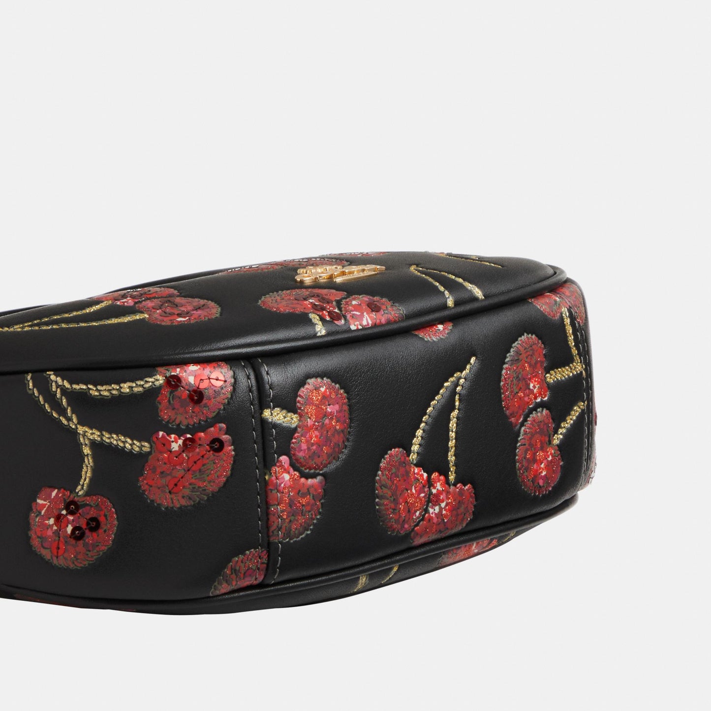 CCZ22-Carmen Mini Crossbody Bag with Cherry Print-Im/Black Multi