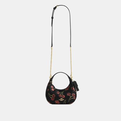 CCZ22-Carmen Mini Crossbody Bag with Cherry Print-Im/Black Multi