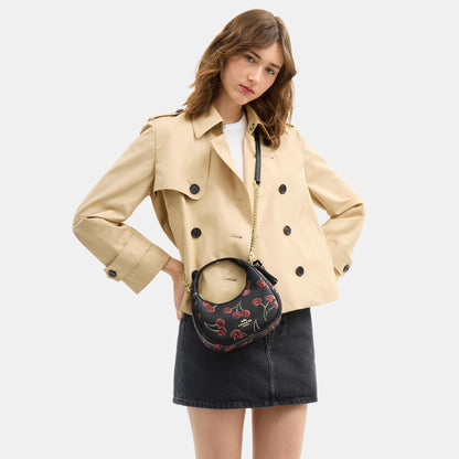 CCZ22-Carmen Mini Crossbody Bag with Cherry Print-Im/Black Multi