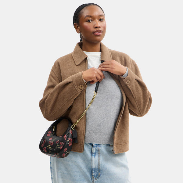 Carmen Mini Crossbody Bag with Cherry Print