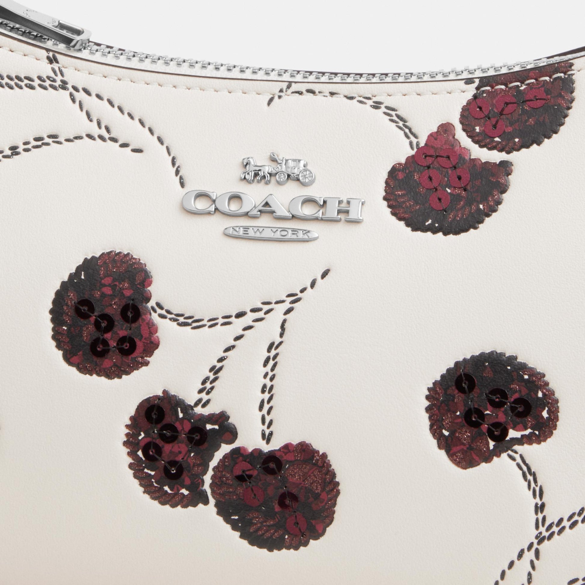 CCZ23-Teri Mini Crossbody Bag with Cherry Print-Sv/Chalk Multi