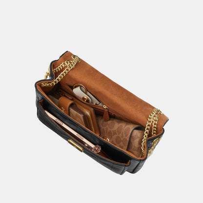 CCZ62-Elodie Crossbody Bag With Quilting-Im/Black