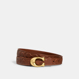 cd485-Sculpted Signature Buckle Cut-To-Size Reversible Belt, 25Mm-B4/Saddle