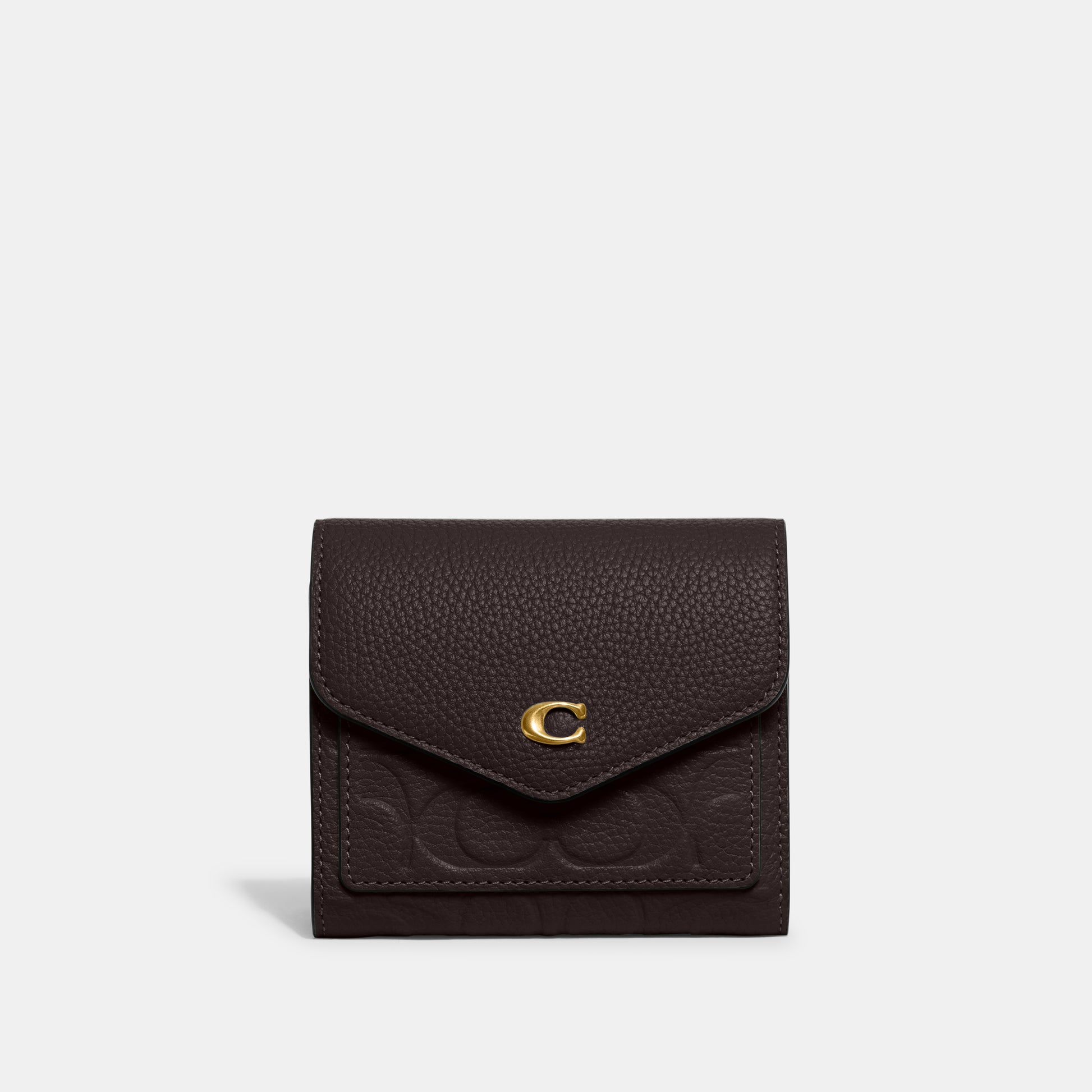 CD786-Wyn Small Wallet In Signature Leather-B4/Oxblood