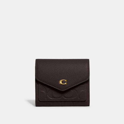 CD786-Wyn Small Wallet In Signature Leather-B4/Oxblood