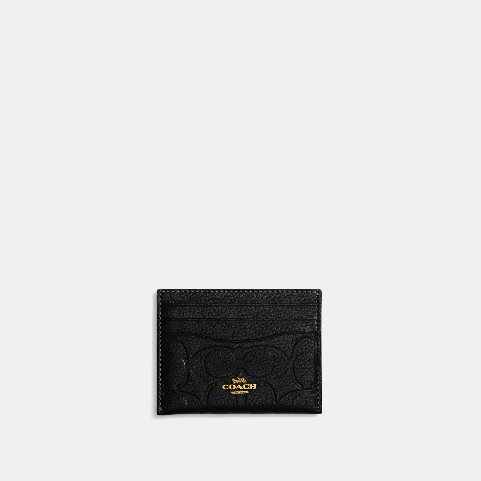 CD788-Card Case In Signature Leather-B4/Black