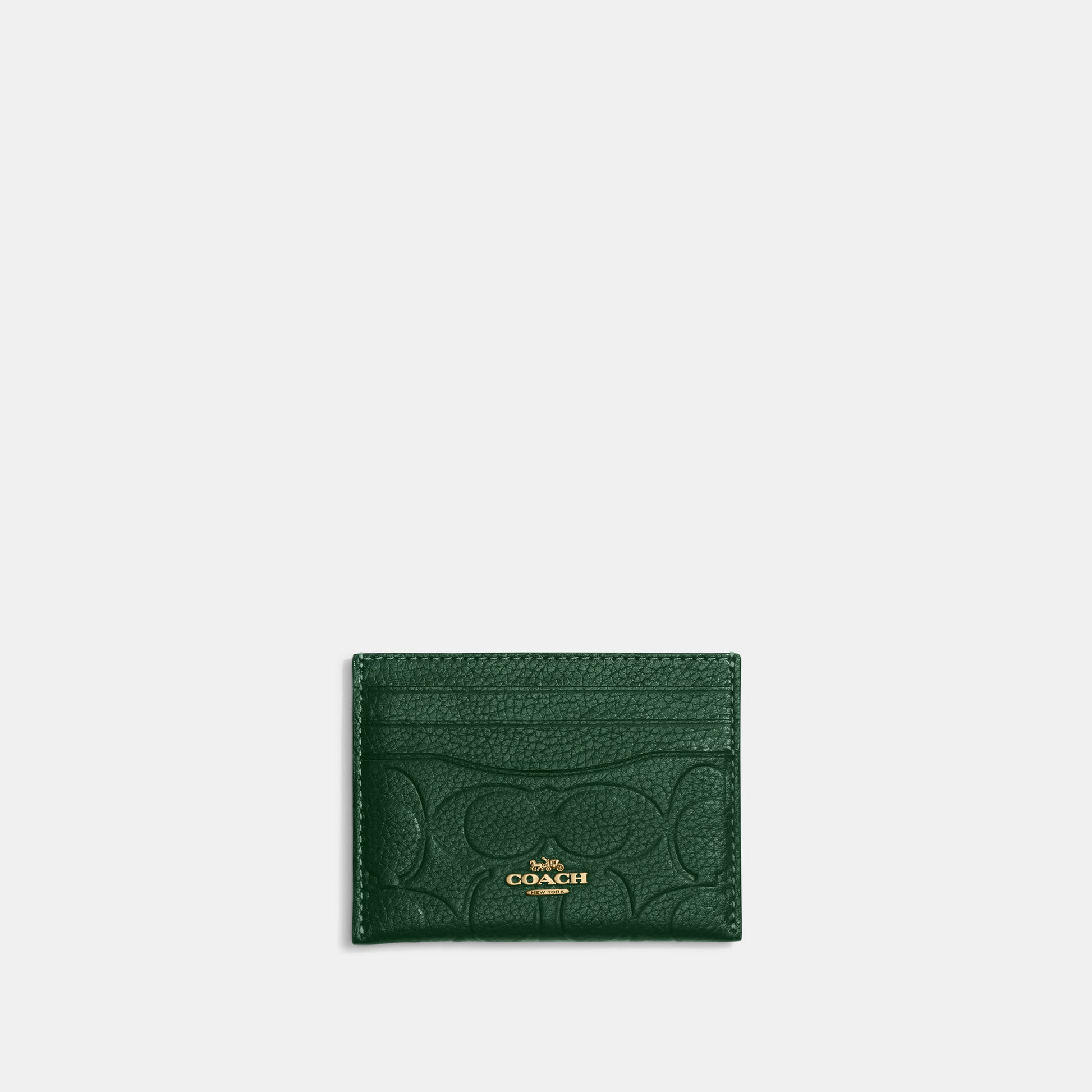 CD788-Card Case In Signature Leather-B4/Dark Pine