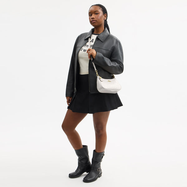 Teri Shoulder Bag In Signature Leather With Heart Charm