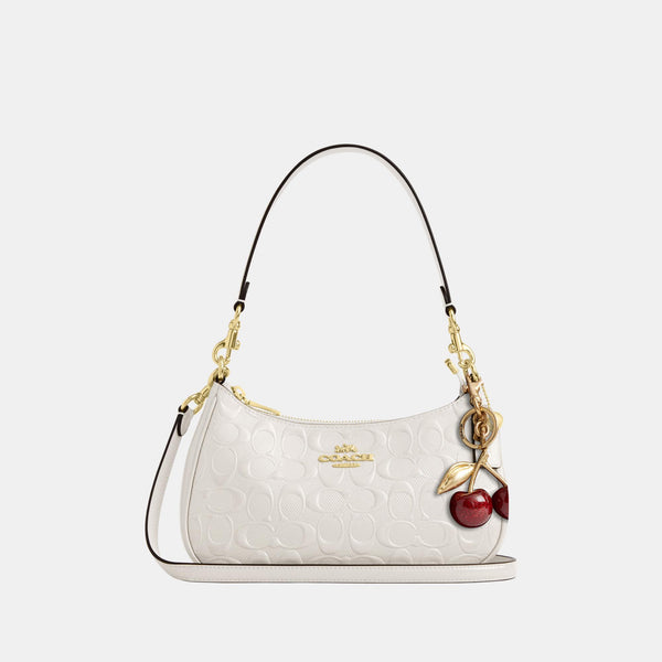 Teri Shoulder Bag In Signature Leather With Heart Charm