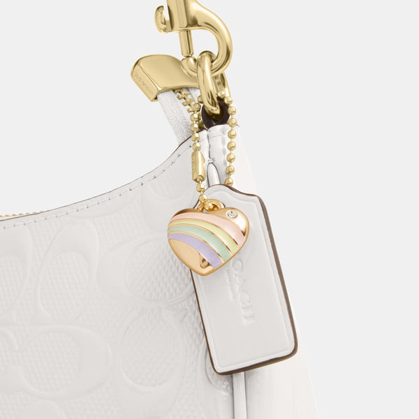 Teri Shoulder Bag In Signature Leather With Heart Charm