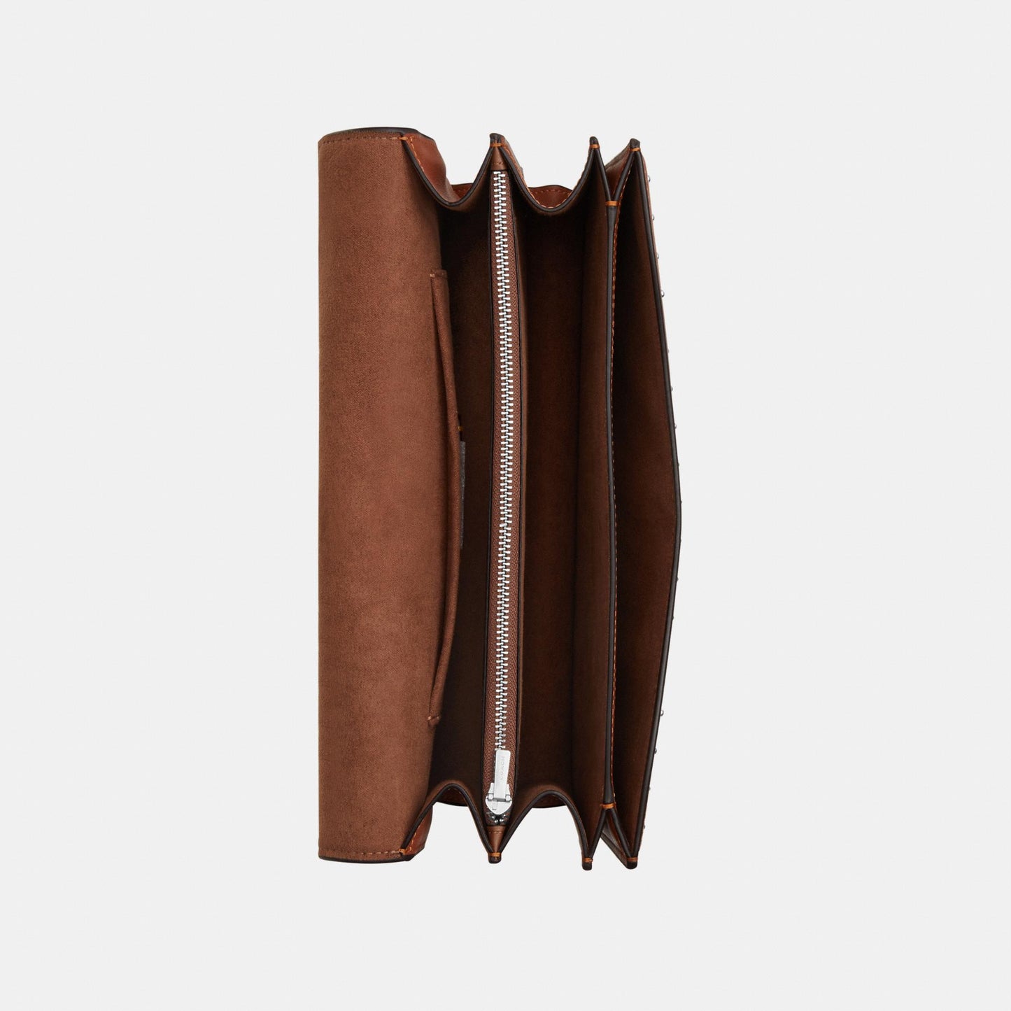 CDB07-Klare Envelope Crossbody Bag with Rivets-Sv/Pecan