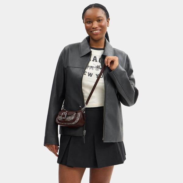 Ashton Mini Shoulder Bag in Signature Jacquard