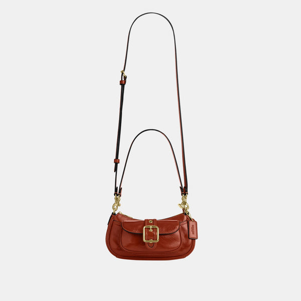 Ashton Mini Shoulder Bag in Glazed Leather
