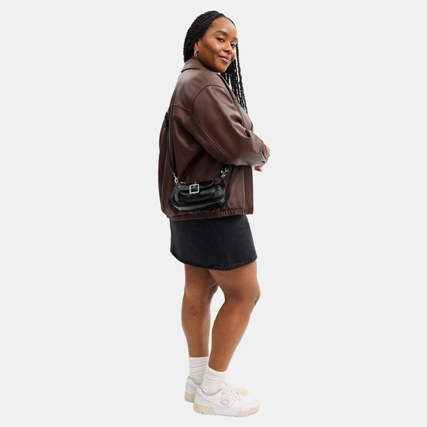 Ashton Mini Shoulder Bag in Glazed Leather