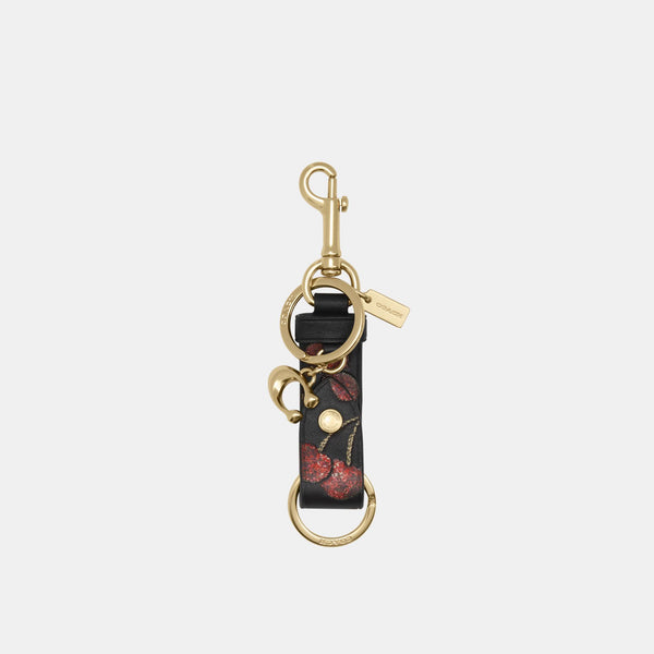 Trigger Snap Bag Charm with Cherry Print