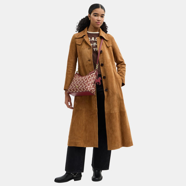 Laurel Shoulder Bag With Horse And Carriage Print