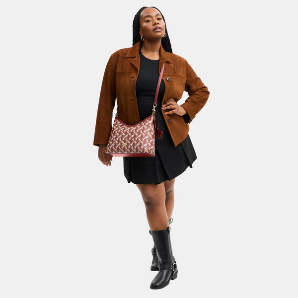 Laurel Shoulder Bag With Horse And Carriage Print