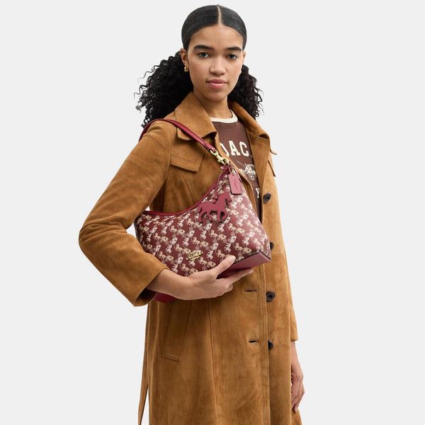Laurel Shoulder Bag With Horse And Carriage Print