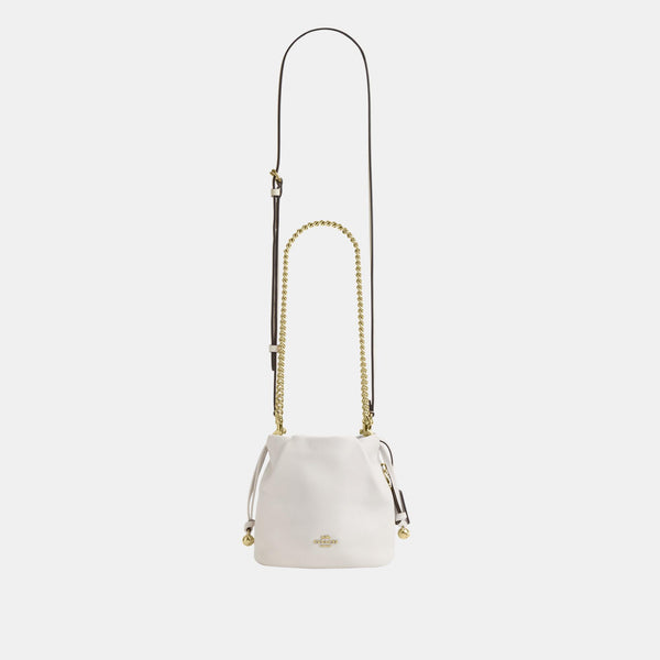 Faye Mini Drawstring Bag with Ruching