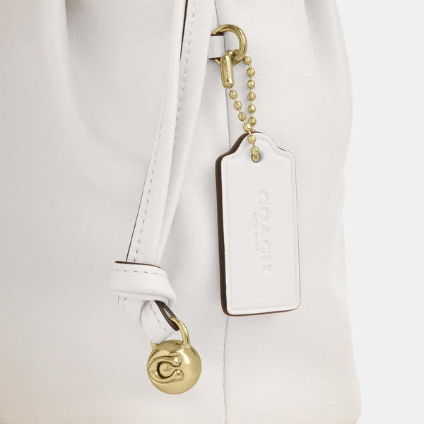 Faye Mini Drawstring Bag with Ruching