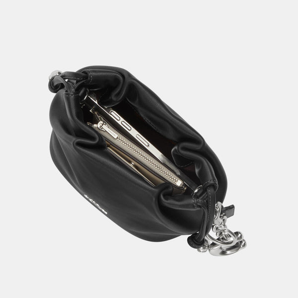 Faye Mini Drawstring Bag with Ruching