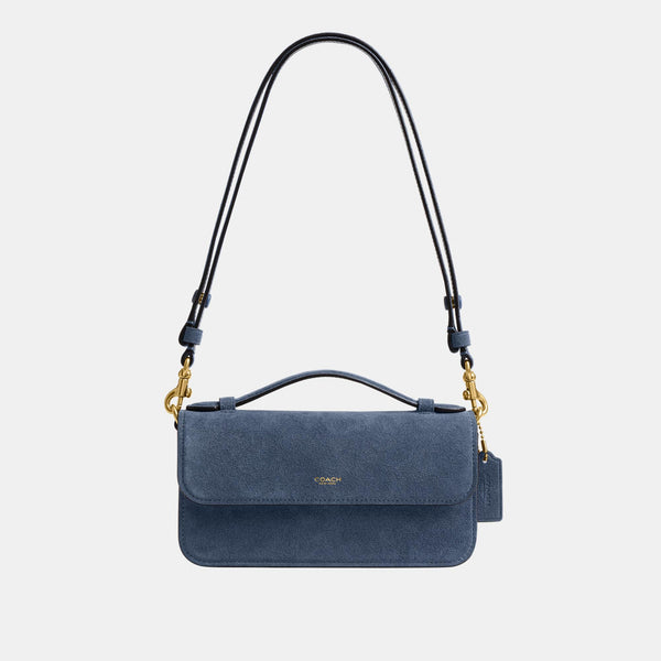 Suede Elora Top Handle Crossbody Bag