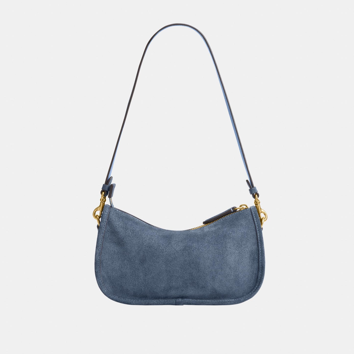 CDD78-Suede Waverly Bag-B4/Light Denim