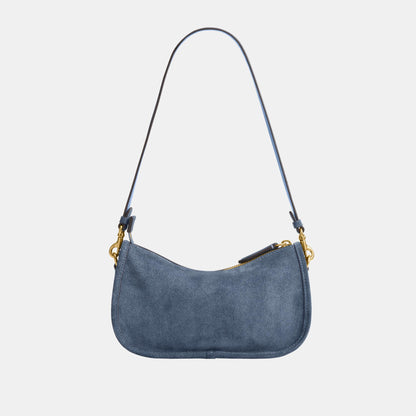 CDD78-Suede Waverly Bag-B4/Light Denim