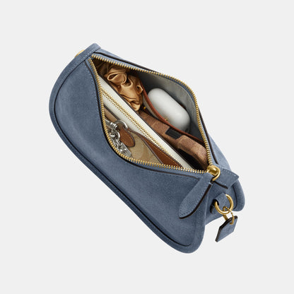 CDD78-Suede Waverly Bag-B4/Light Denim